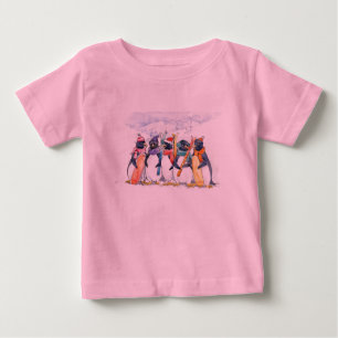 T-shirt Equipe do esqui do pinguim