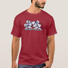 T-shirt Equipe do Samoyed de Huskytoons