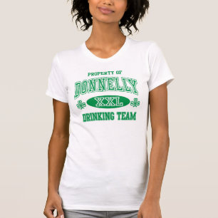 T-shirt Equipe irlandesa do bebendo de Donnelly
