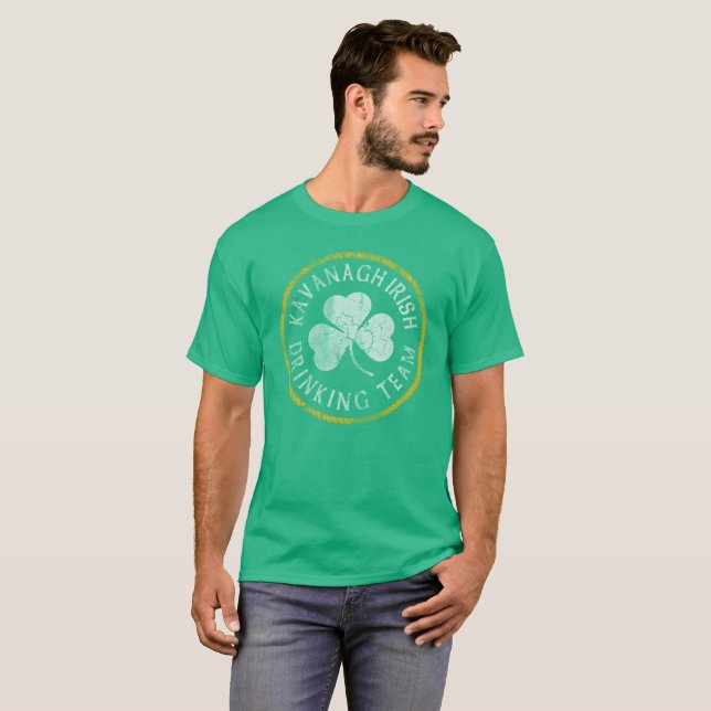 T-shirt Equipe irlandesa do bebendo de Kavanagh (Frente Completa)