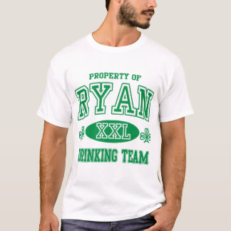 T-shirt Equipe irlandesa do bebendo de Ryan
