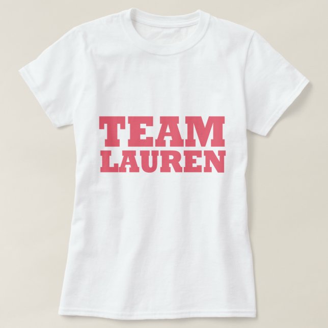 T-shirt Equipe Lauren (Frente do Design)