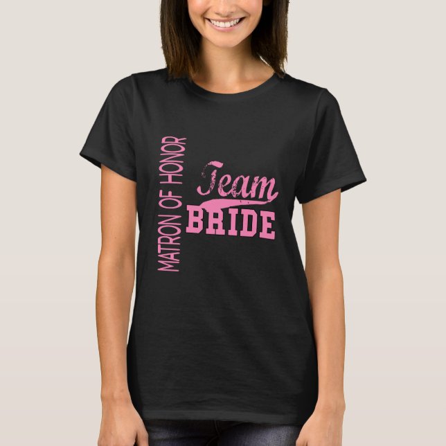 T-shirt Equipe Noiva 1 MATRON OF HONOR (Frente)