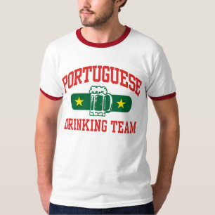 T-shirt Equipe portuguesa do bebendo