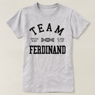 T-shirt Equipe preta órfão Ferdinand