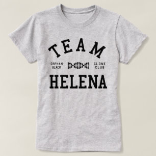 T-shirt Equipe preta órfão Helena