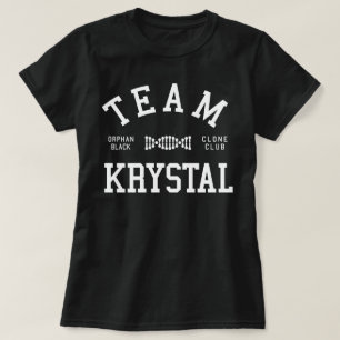 T-shirt Equipe preta órfão Krystal