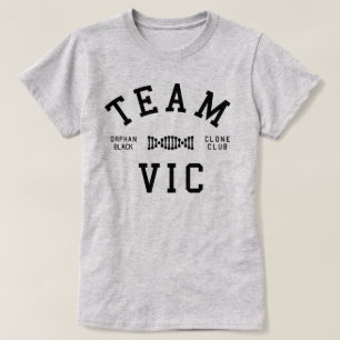 T-shirt Equipe preta órfão Vic