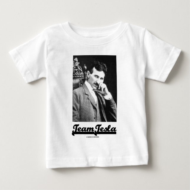 T-shirt Equipe Tesla (Nikola Tesla) (Frente)