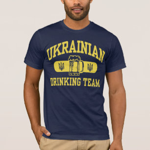 T-shirt Equipe ucraniana do bebendo