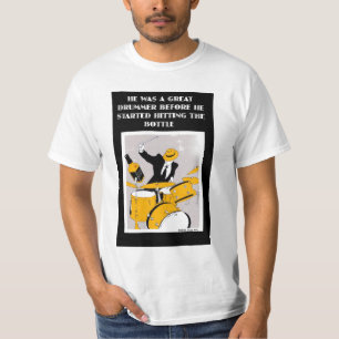 T-shirt Era um grande baterista - personalize… -