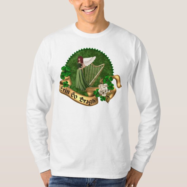 T-shirt Erin vai irlandês de Bragh (Frente)