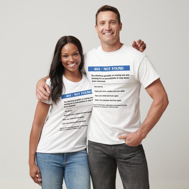 T-shirt Erro 404 (Unissex)
