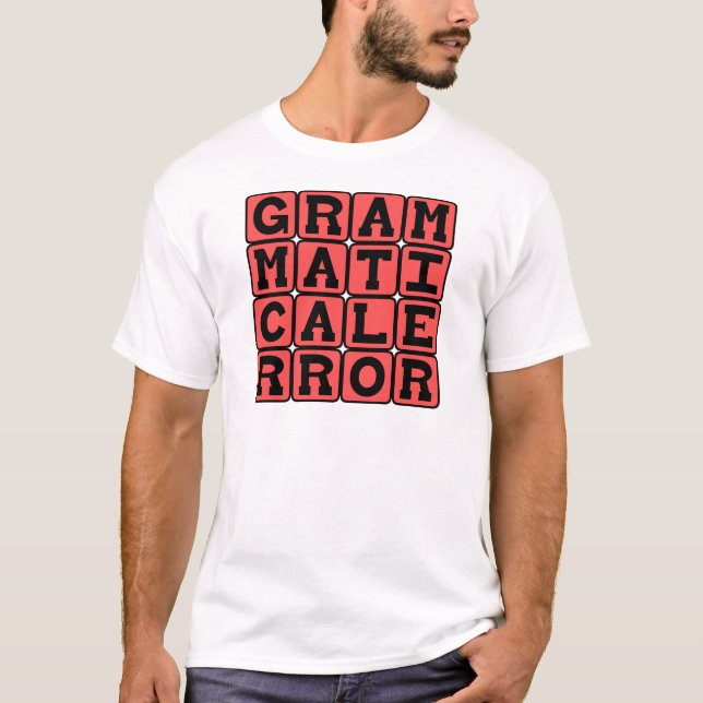 T-shirt Erro Gramatical, Erro de Gramática (Frente)