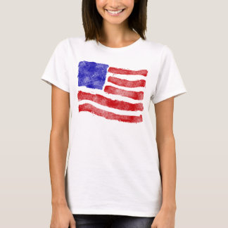 T-SHIRT ESBOÇO DA BANDEIRA DOS EUA