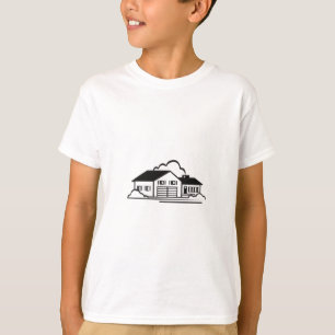T-shirt Esboço da casa