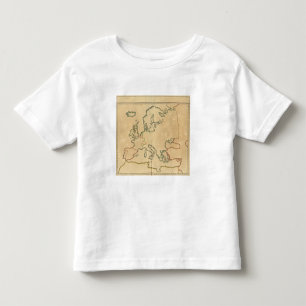 T-shirt Esboço de Europa