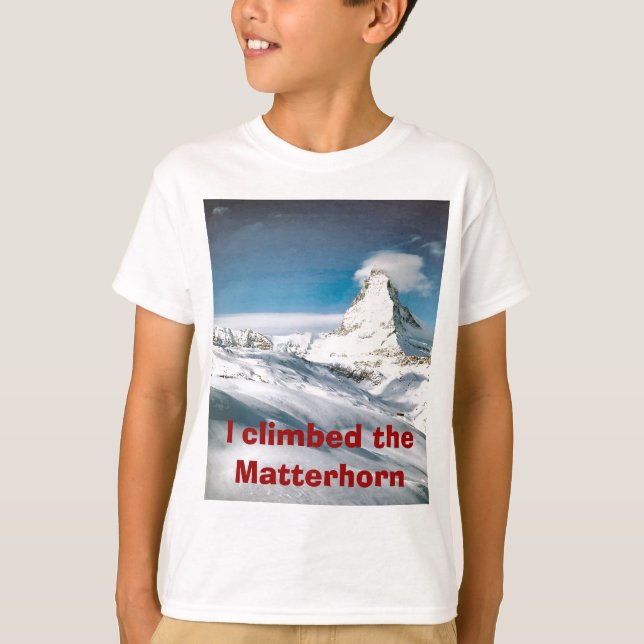 T-shirt Escalando o Matterhorn (Frente)