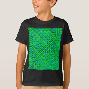 T-shirt Escalas Azuis Verde de Queda