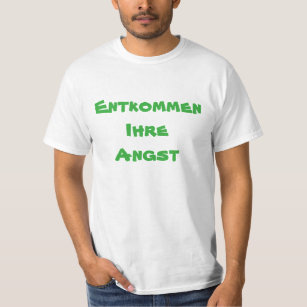 T-shirt Escapar do seu anexo em alemão