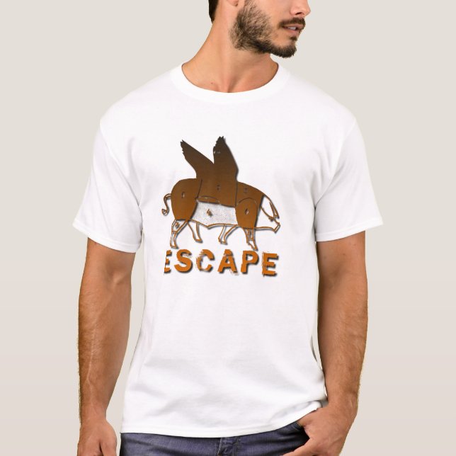 T-shirt Escape do porco (Frente)