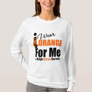 T-shirt Esclerose múltipla eu visto a laranja para mim