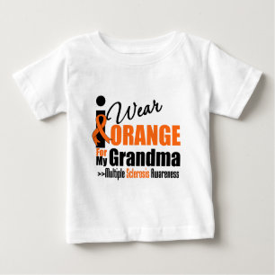 T-shirt Esclerose múltipla eu visto a laranja para minha