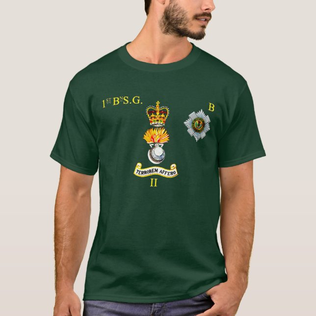 t-shirt escocês da B-Empresa das guardas dos øs bn (Frente)