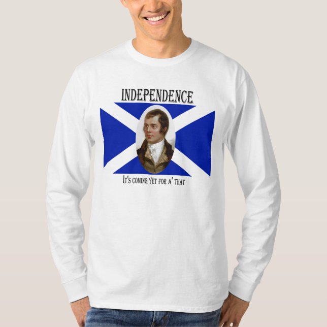 T-shirt escocês da bandeira da independência de (Frente)