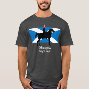 T-shirt escocês da independência de Glasgow
