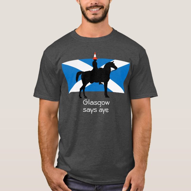 T-shirt escocês da independência de Glasgow (Frente)