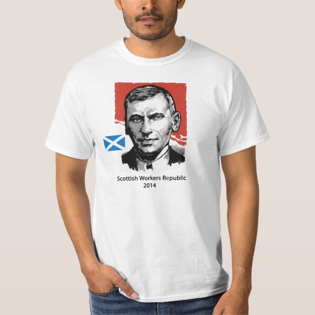 T-shirt escocês da independência de John Maclean (Frente)