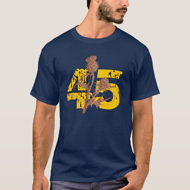 T-shirt escocês do cardo da independência 45 (Frente)