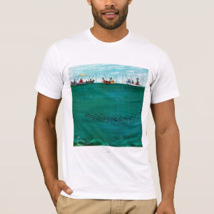 T-shirt Escola de Peixes entre Linhas por Thornton Utz