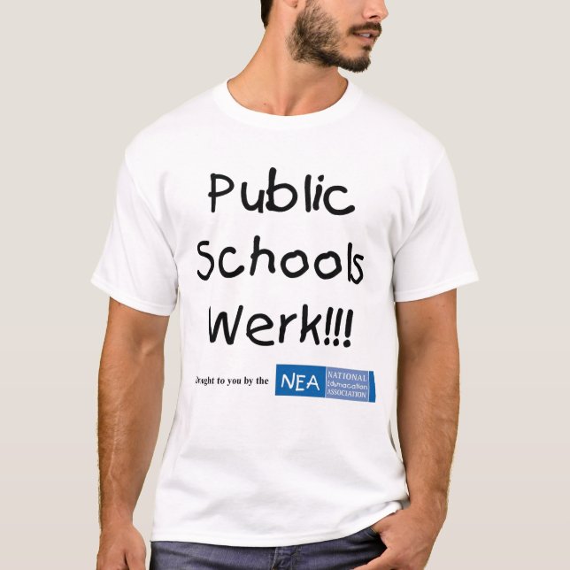 T-shirt Escolas públicas Werk!!! (Frente)