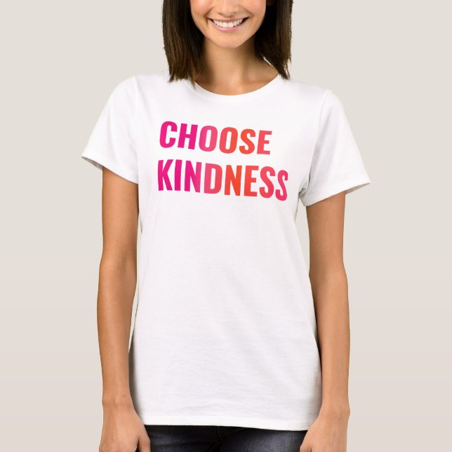T-shirt Escolher gentileza, Teto Louco (Frente)