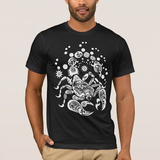 T-shirt Escorpião-w tribal (Frente)