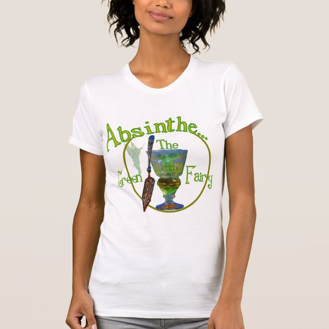 T-shirt Escuro Absinho de Fada Verde (Frente)