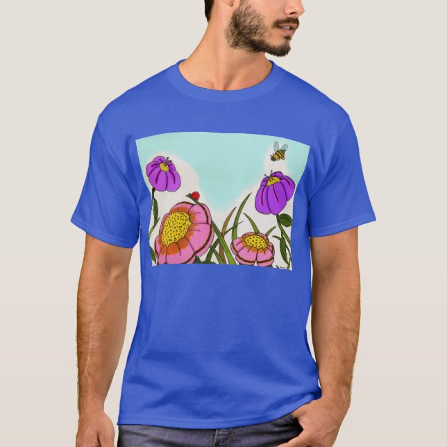 T-Shirt Escuro Adulto-Sombra Flor (Frente)