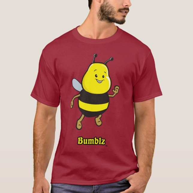 T-shirt escuro básico de Bumblz (Frente)