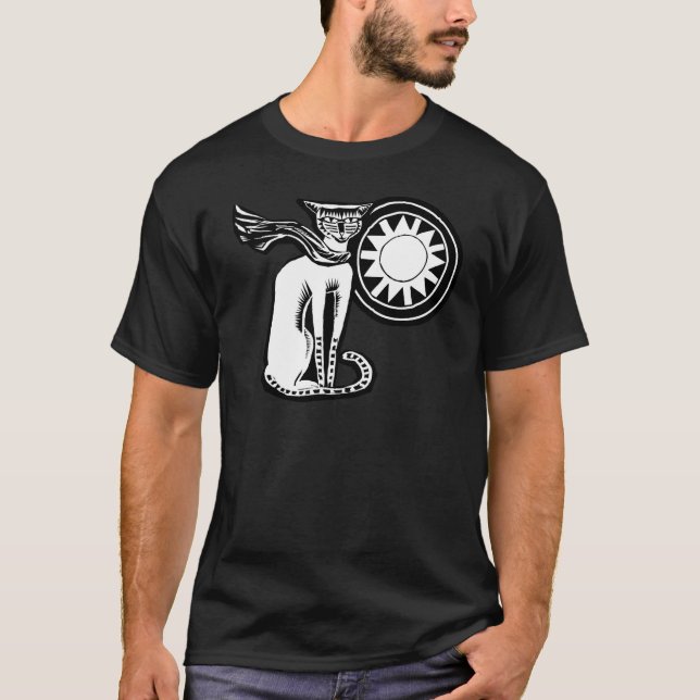 t-shirt escuro básico noir do bate-papo (Frente)
