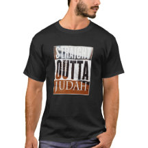 T-shirt escuro básico reto de Outta Judah