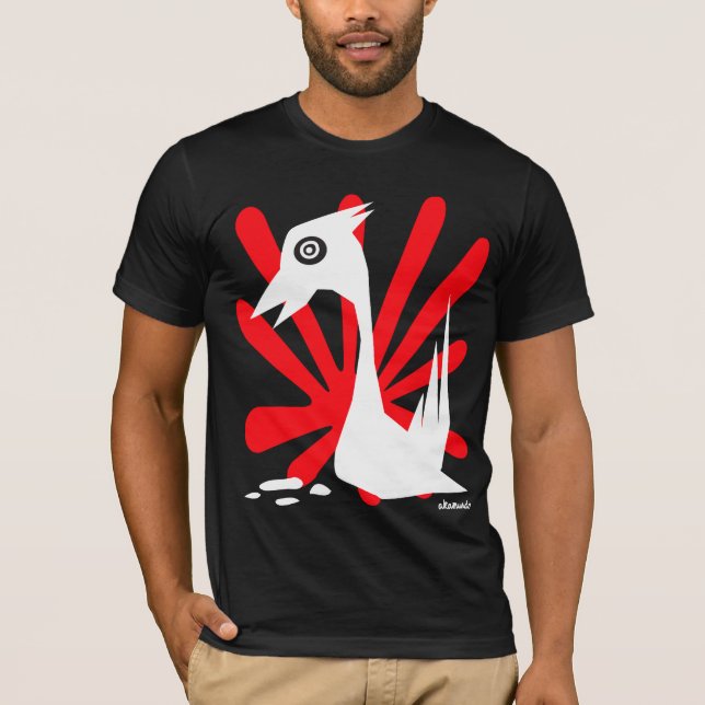 T-shirt escuro de SwanSun (Swanson) (Frente)