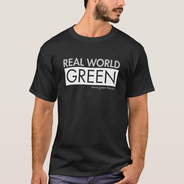 T-shirt escuro - logotipo de RWG (Frente)