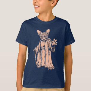 T-shirt escuro mestre de Sphynx para miúdos