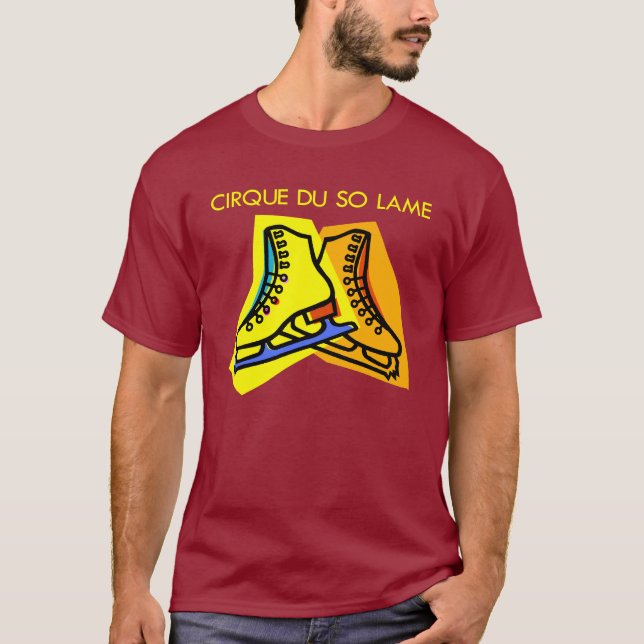 T-shirt escuro tão coxo de Cirque du (Frente)