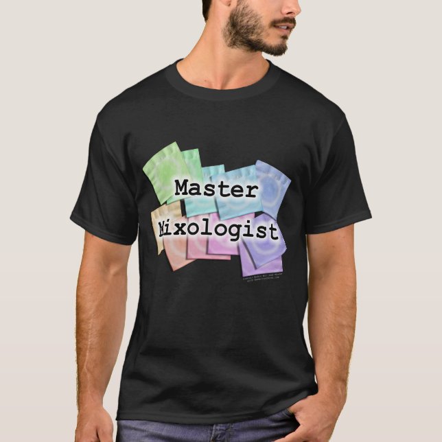 T-shirt escuros - MIXOLOGIST MESTRE (Frente)