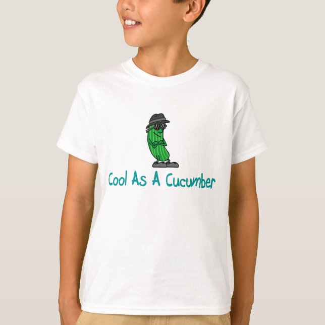 T-shirt Esfrie como um pepino (Frente)