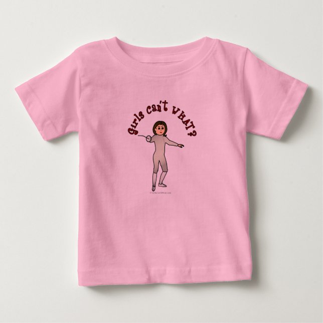 T-shirt Esgrima das mulheres leves (Frente)