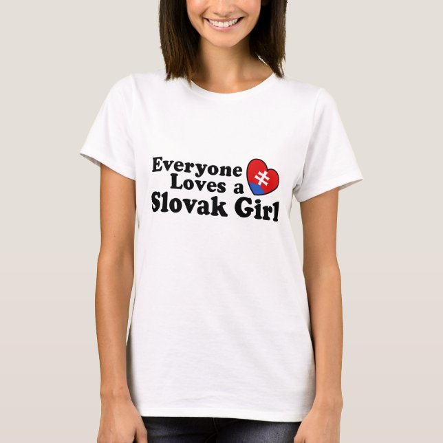 T-shirt Eslovaco Girl (Frente)
